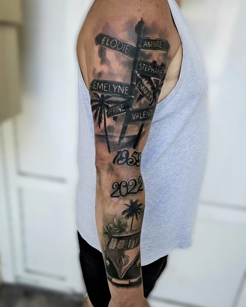 bras complet Californie Atheka tattoo shop avesnelles